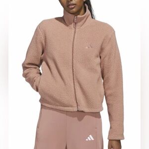 ADIDAS - NWT - Women's Blush Sherpa Teddy Jacket